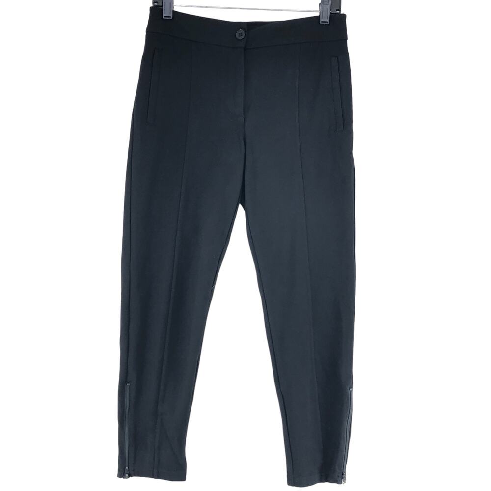 Betabrand Womens Size SP Petite Black Skinny Pants Stretch Zip Fly Front Seam